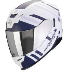 Casco Integrale Scorpion Exo-520 Evo Air Banshee Bianco Opaco Blu Purple