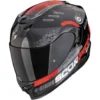 Casco Integrale Scorpion Exo-520 Evo Air Titan Nero Metal Rosso