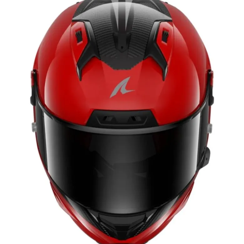 Casco Integrale Shark Aeron-Gp Carbon Blank Sp Rosso Antracite
