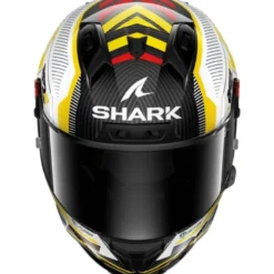 Casco Integrale Shark Aeron-Gp Carbon Replica Raul Fernandez Signature Bianco Giallo