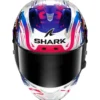 Casco Integrale Shark Aeron-Gp Carbon Replica Zarco Gp De France Viola Blu