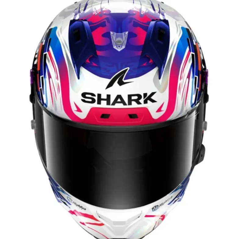 Casco Integrale Shark Aeron-Gp Carbon Replica Zarco Gp De France Viola Blu