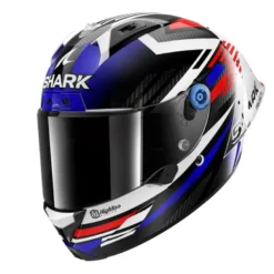 Casco Integrale Shark AERON-GP FIM RACING -1 Firstlap Carbon Blu Rosso