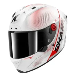Casco Integrale Shark Aeron Speed-Tech Carbon Bianco Rosso Lucido