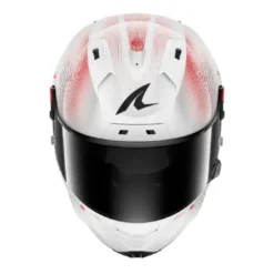 Casco Integrale Shark Aeron Speed-Tech Carbon Bianco Rosso Lucido