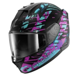 Casco Integrale Shark D-Skwal 3 Reptaia Cameleon Nero Opaco