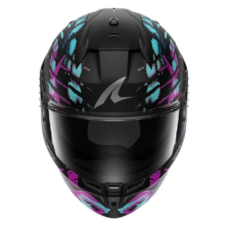 Casco Integrale Shark D-Skwal 3 Reptaia Cameleon Nero Opaco