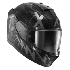 Casco Integrale Shark D-Skwal 3 Shiever Nero Antracite Silver Opaco