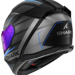 Casco Integrale Shark D-Skwal 3 Sizler Nero Antracite Blu Opaco