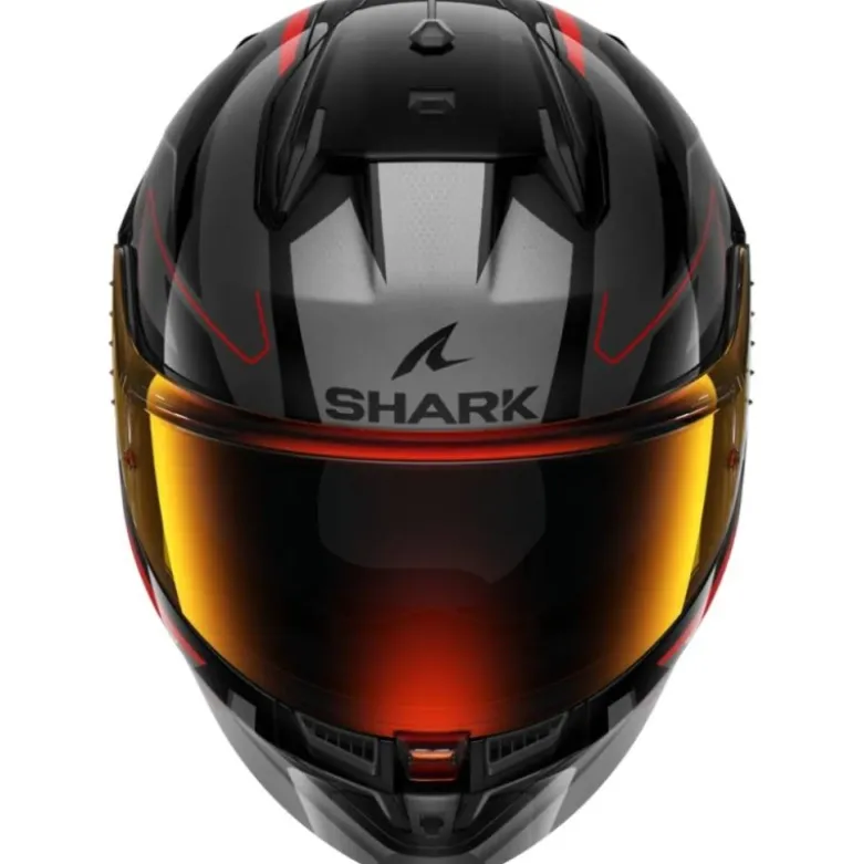 Casco Integrale Shark D-Skwal 3 Sizler Nero Antracite Rosso