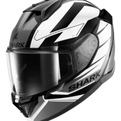 Casco Integrale Shark D-Skwal 3 Sizler Nero Bianco Antracite
