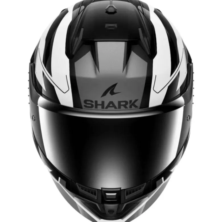 Casco Integrale Shark D-Skwal 3 Sizler Nero Bianco Antracite