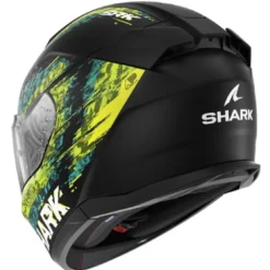 Casco Integrale Shark D-Skwal 3 Speed-Vib Nero Verde Blu Opaco