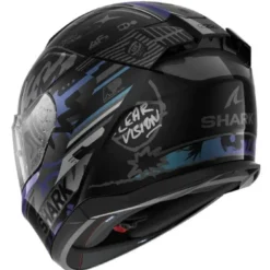 Casco Integrale Shark D-Skwal 3 Streetrush Nero Verde Chrom