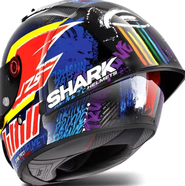 Casco Integrale Shark Race-R Pro Gp 06 Carbon Replica Zarco Chakra Viola Blu