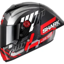 Casco Integrale Shark Race-R Pro Gp 06 Carbon Replica Zarco Winter Test Chrome Rosso