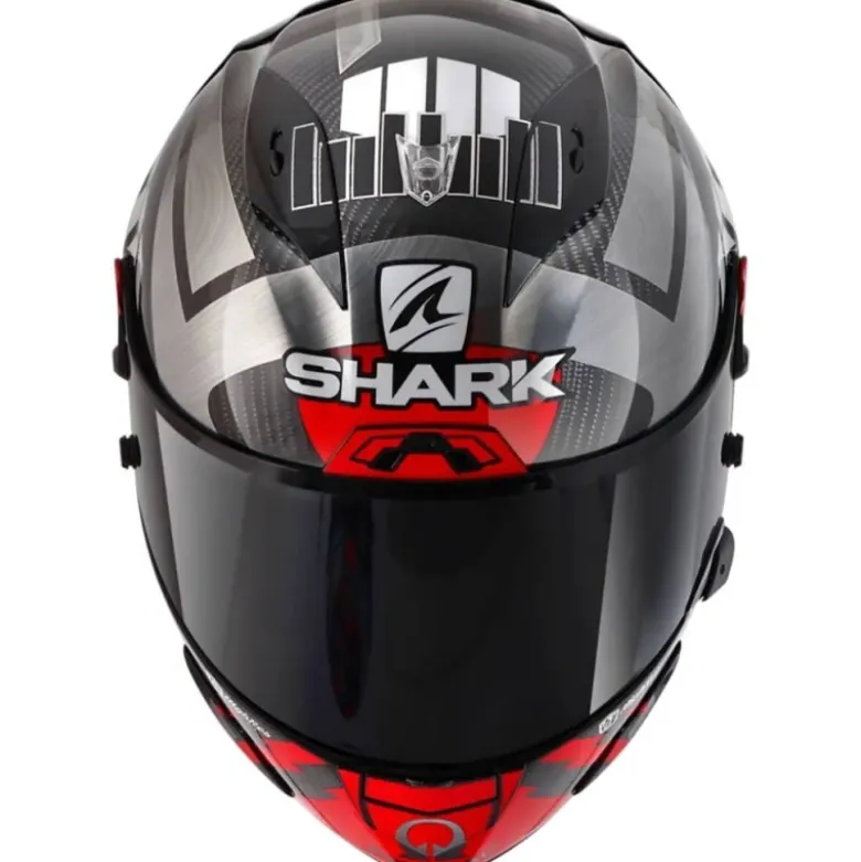 Casco Integrale Shark Race-R Pro Gp 06 Carbon Replica Zarco Winter Test Chrome Rosso