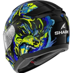 Casco Integrale Shark Ridill 2 Beast Nero Blu Verde