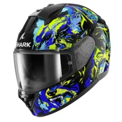 Casco Integrale Shark Ridill 2 Beast Nero Blu Verde
