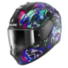 Casco Integrale Shark Ridill 2 Beast Nero Viola Verde Opaco