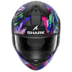 Casco Integrale Shark Ridill 2 Beast Nero Viola Verde Opaco