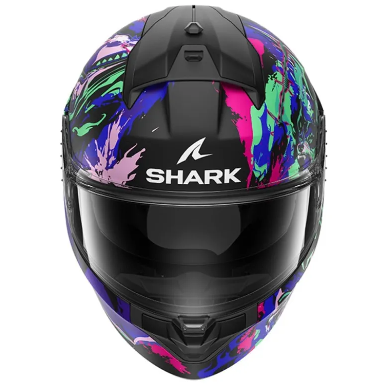 Casco Integrale Shark Ridill 2 Beast Nero Viola Verde Opaco