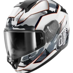 Casco Integrale Shark Ridill 2 Matrix Camo Bianco Silver Rosso