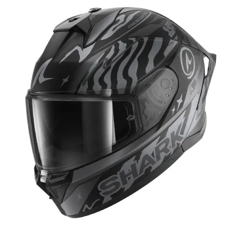 Casco Integrale Shark Skwal Cup Speed-Fancy Nero Antracite Silver Opaco
