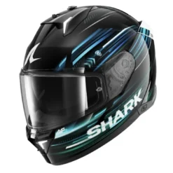 Casco Integrale Shark Skwal i3 Light-Blur Nero Blu Verde Lucido