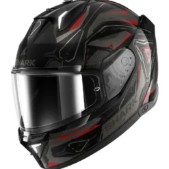 Casco Integrale Shark Skwal i3 Linik Nero Antracite Rosso Opaco