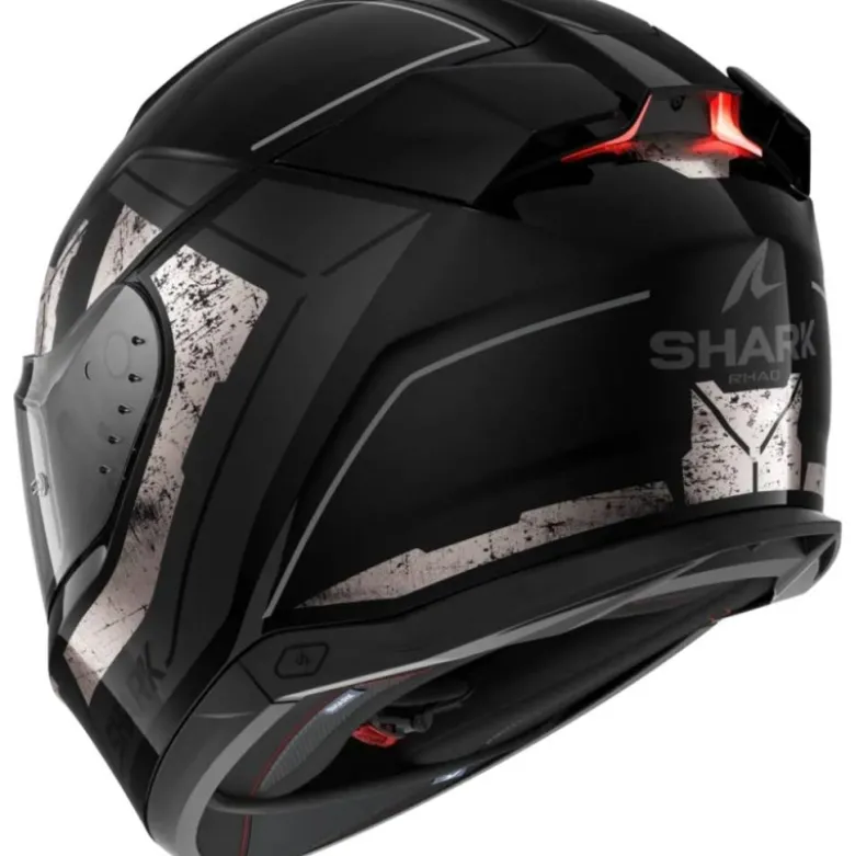 Casco Integrale Shark Skwal i3 Rhad Nero Chrome Antracite