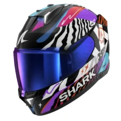 Casco Integrale Shark Skwal i3 Speed-Fancy Nero Bianco Arancione Lucido