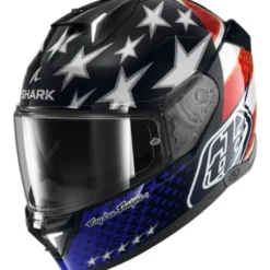 Casco Integrale Shark Skwal i3 Us Flag Blu Rosso Bianco