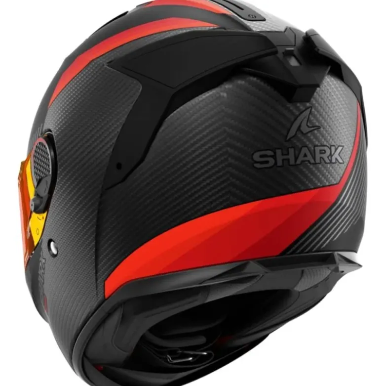 Casco Integrale Shark Spartan Gt Pro Carbon Dokhta Arancio Antracite Opaco - Difetto