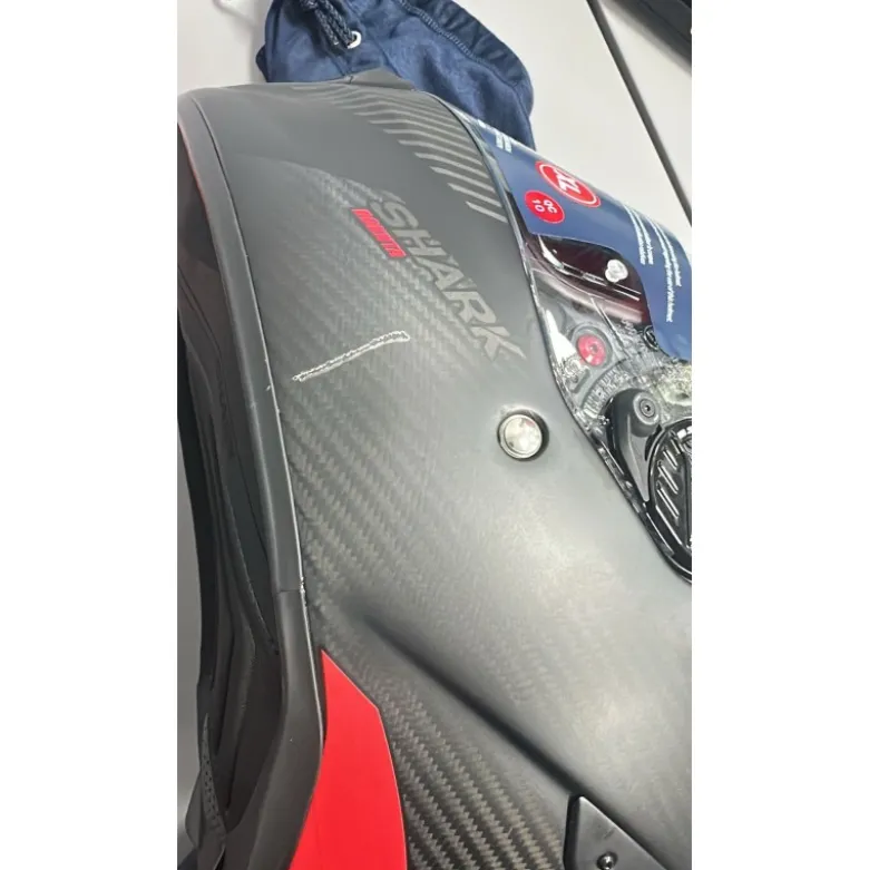Casco Integrale Shark Spartan Gt Pro Carbon Dokhta Arancio Antracite Opaco - Difetto