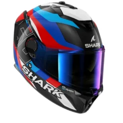 Casco Integrale Shark Spartan Gt Pro Carbon Guintoli Carbon Blu Rosso Lucido