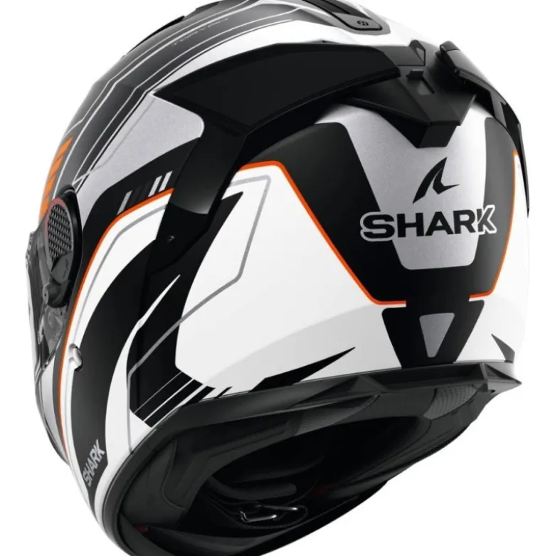 Casco Integrale Shark Spartan Gt Pro Toryan Nero Arancio Silver Opaco