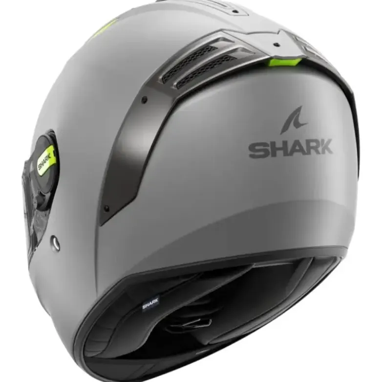 Casco Integrale Shark Spartan Rs Blank Sp Silver Giallo Opaco