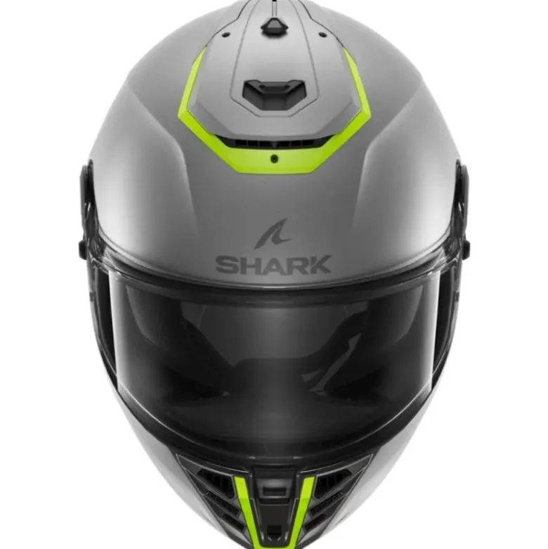 Casco Integrale Shark Spartan Rs Blank Sp Silver Giallo Opaco