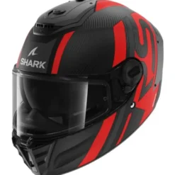 Casco Integrale Shark Spartan Rs Carbon Antracite Rosso Opaco