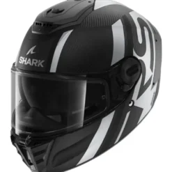 Casco Integrale Shark Spartan Rs Carbon Shawn Nero Silver Opaco