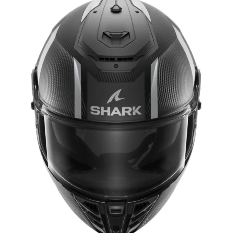 Casco Integrale Shark Spartan Rs Carbon Shawn Nero Silver Opaco