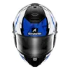 Casco Integrale Shark Spartan Rs Hibolt Nero Blu Cromato