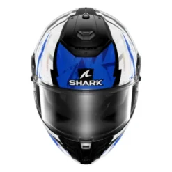 Casco Integrale Shark Spartan Rs Hibolt Nero Blu Cromato
