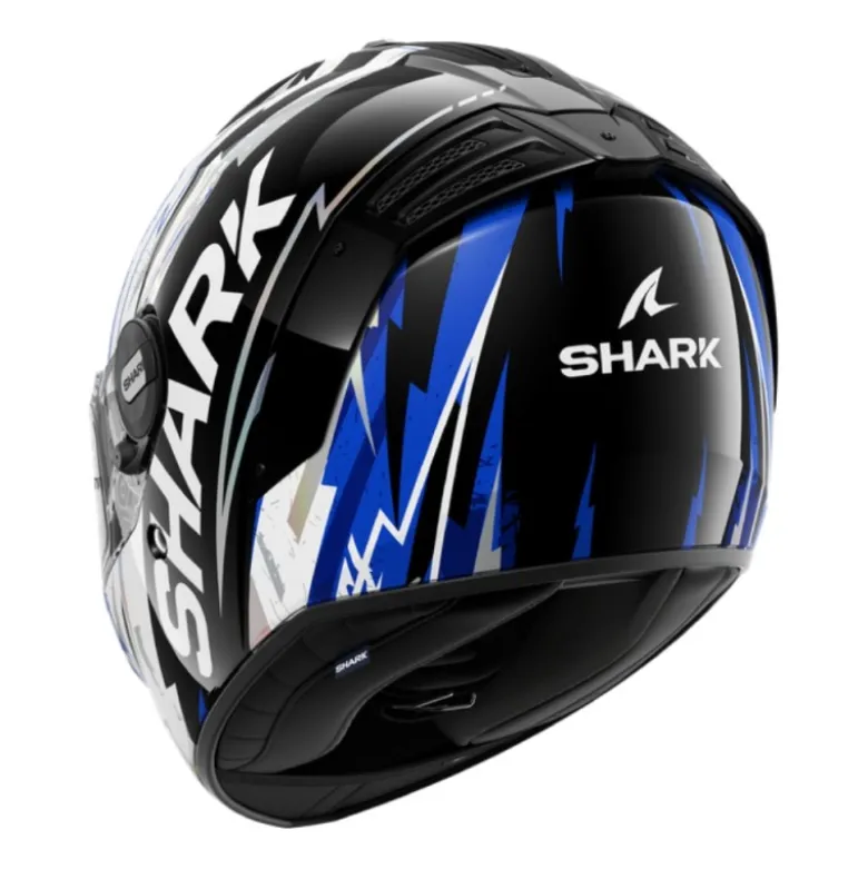 Casco Integrale Shark Spartan Rs Hibolt Nero Blu Cromato