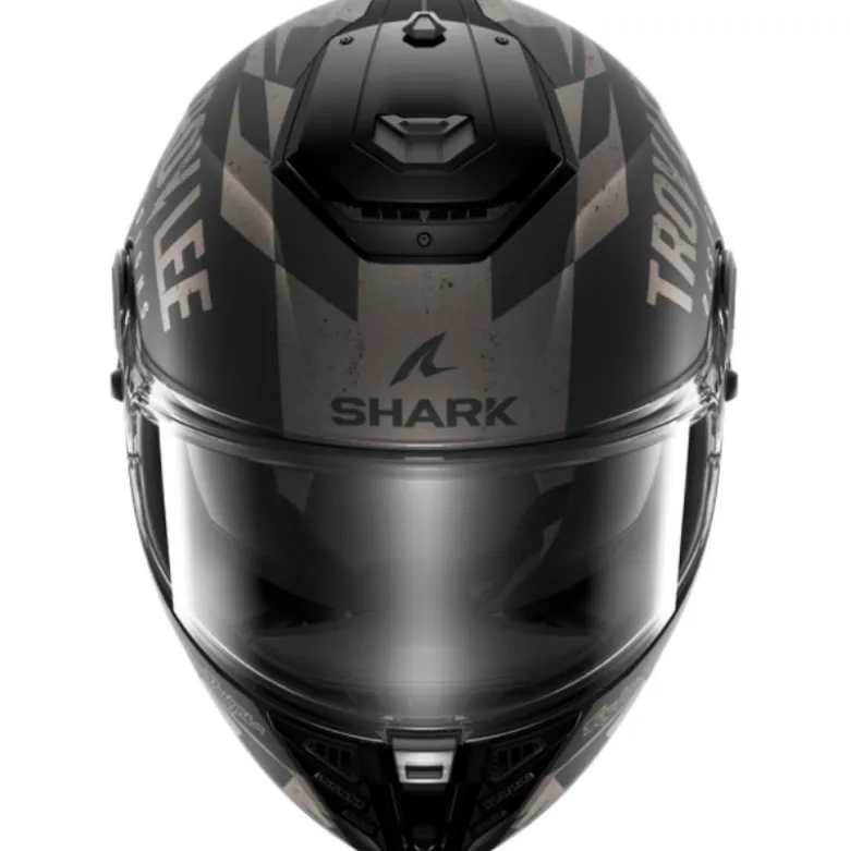 Casco Integrale Shark Spartan Rs Raceshop Nero Antracite Silver Opaco