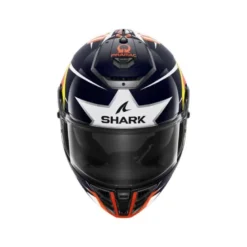 Casco Integrale Shark Spartan Rs Replica Zarco Austin Blu Rosso Bianco