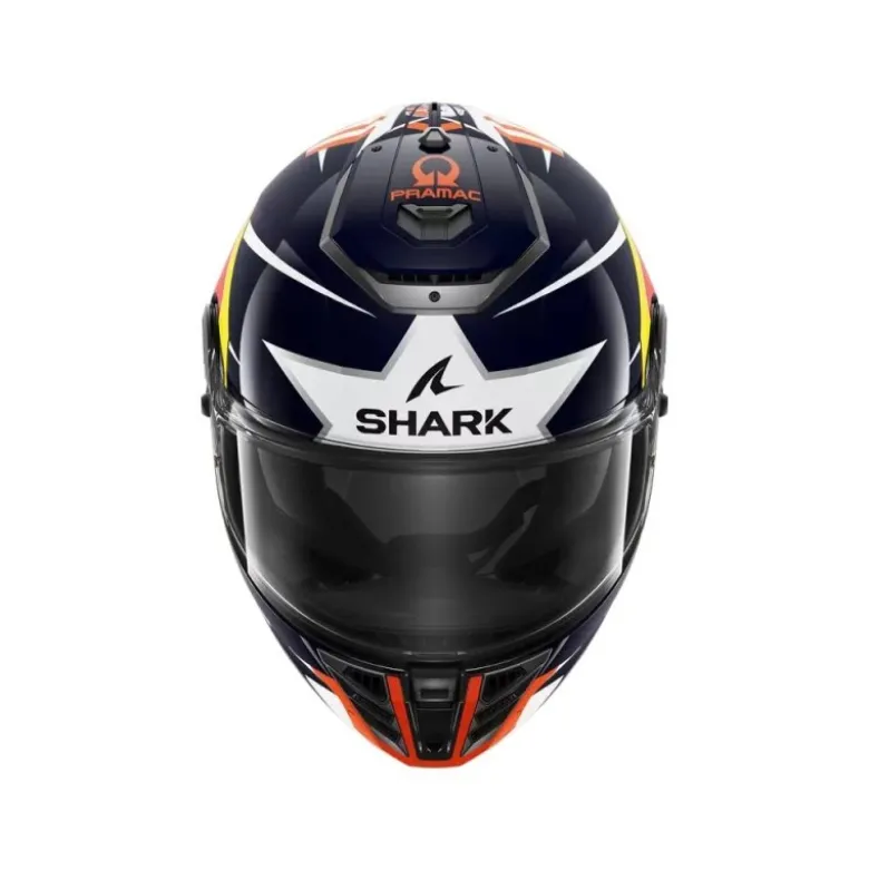 Casco Integrale Shark Spartan Rs Replica Zarco Austin Blu Rosso Bianco