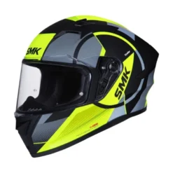 Casco Integrale SMK Stellar Faro Grigio Giallo