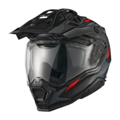 Casco Integrale Touring Nexx X.Wed 3 Keyo Adventure Grigio Rosso Opaco